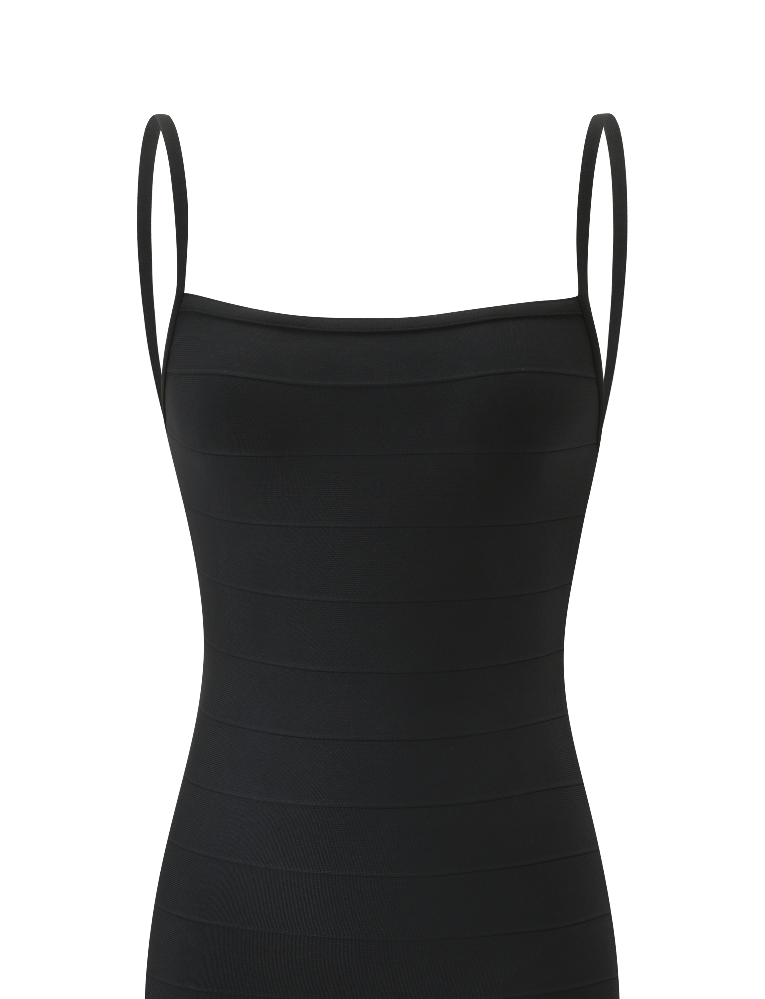 MIDORI MIDI BANDAGE DRESS - BLACK