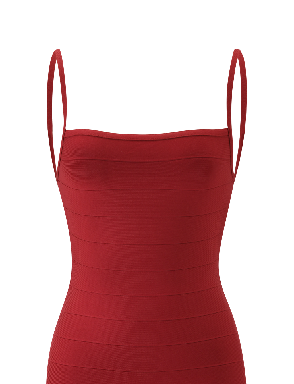 MIDORI MIDI BANDAGE DRESS - CHERRY