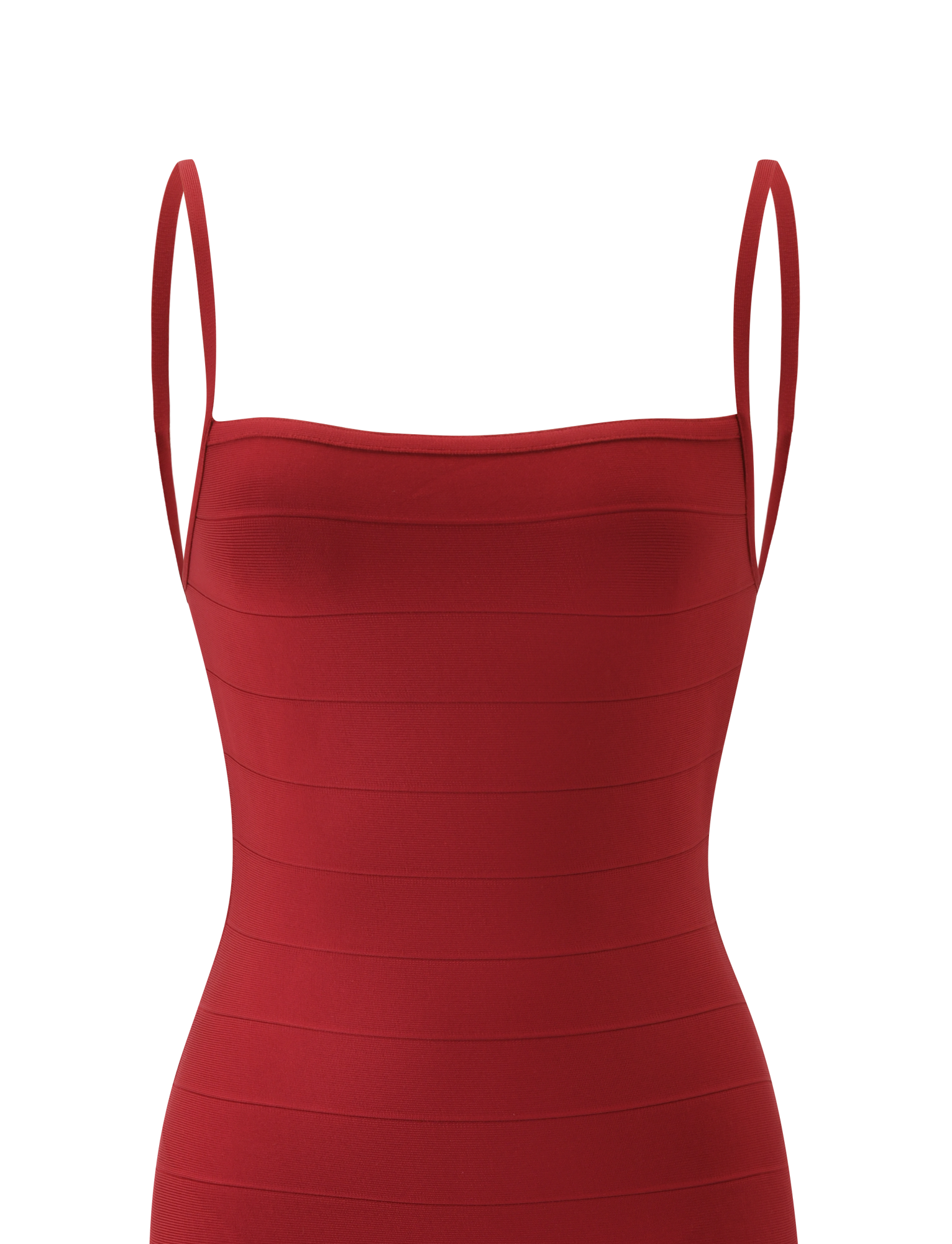 MIDORI MIDI BANDAGE DRESS - CHERRY