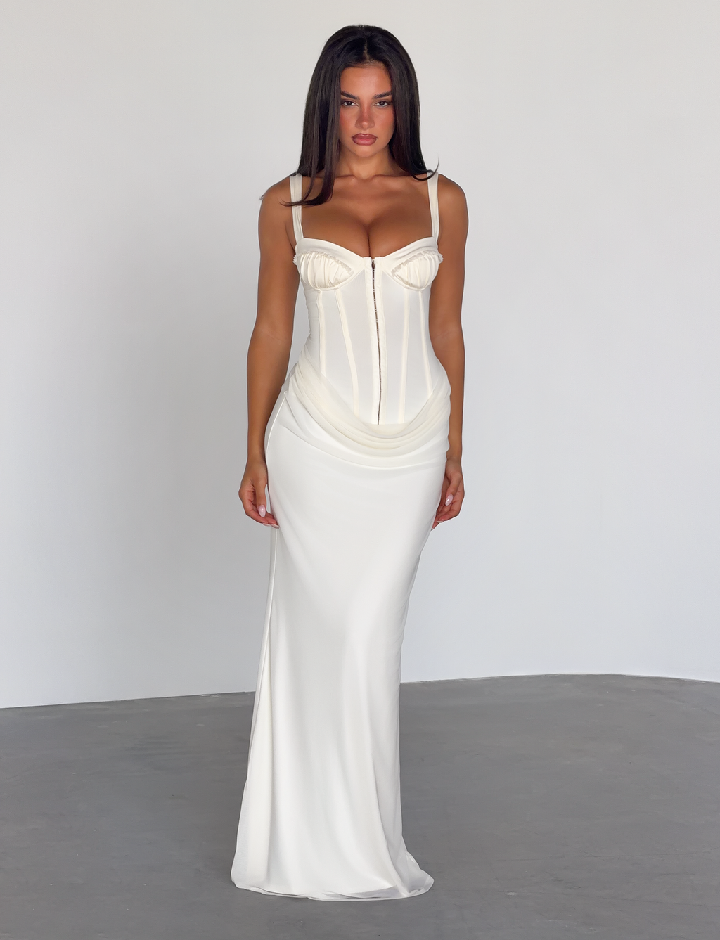 GINNY MAXI DRESS - OFF WHITE