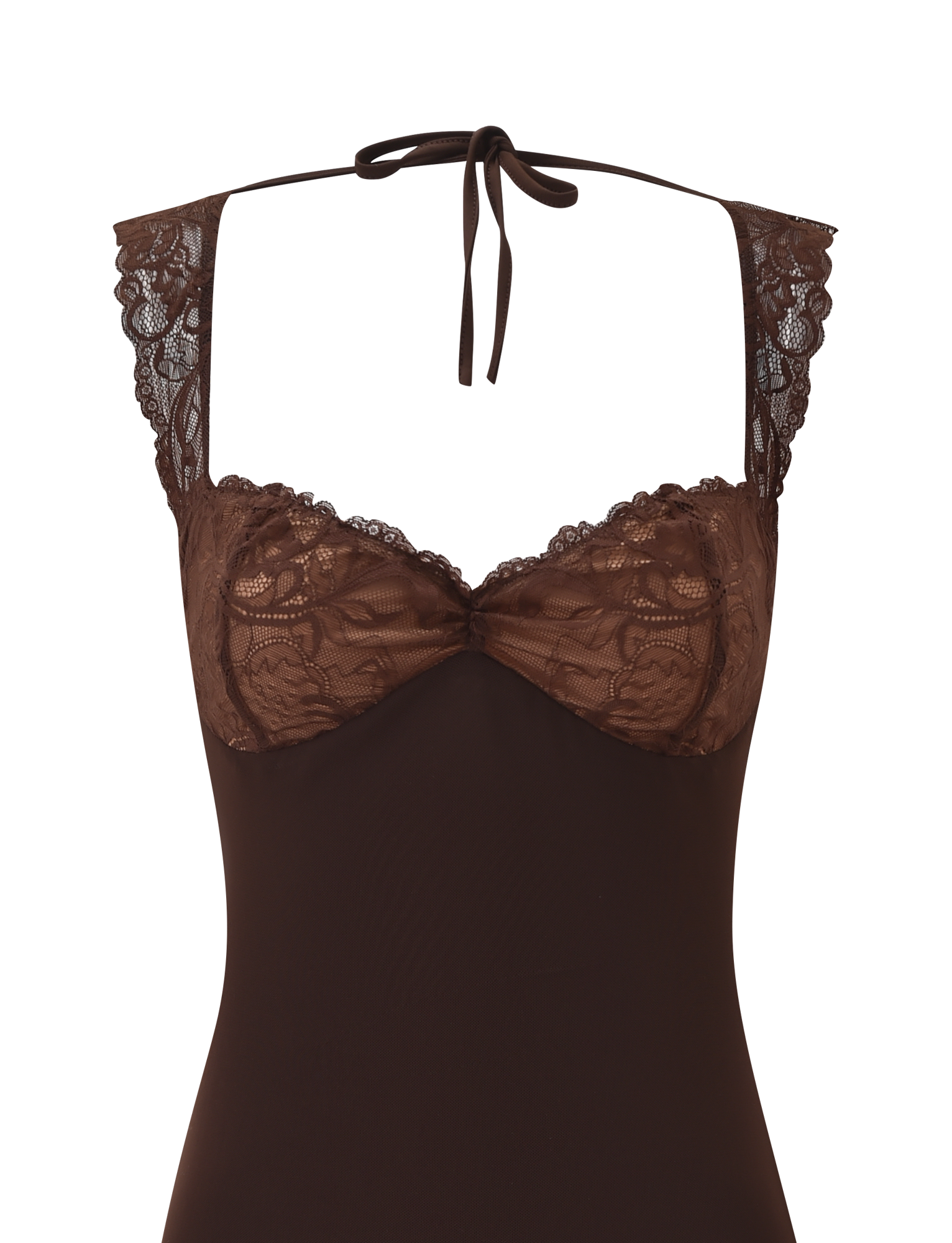 NYOMI MINI DRESS - CHOCOLATE