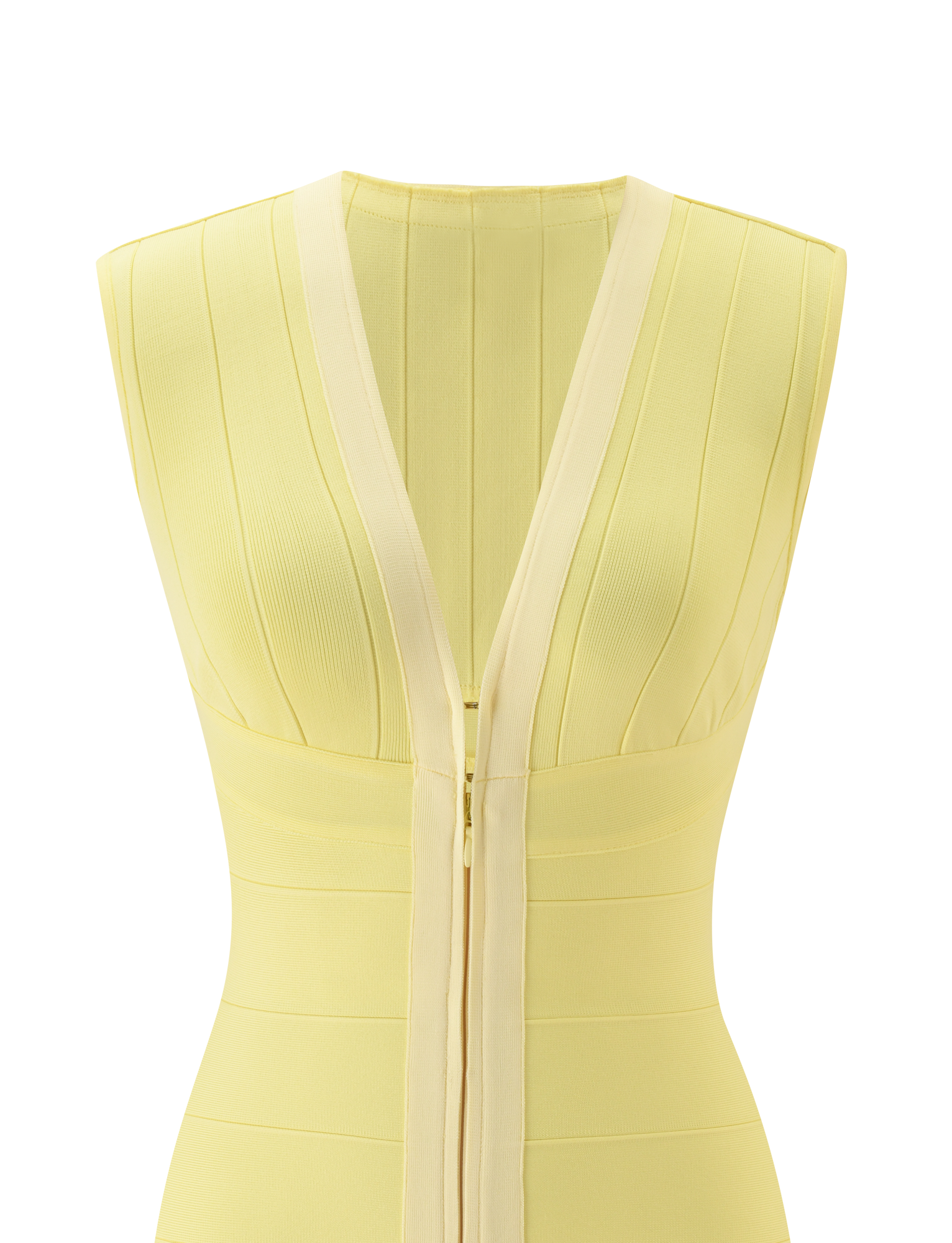 EMBER MINI BANDAGE DRESS - BUTTER YELLOW
