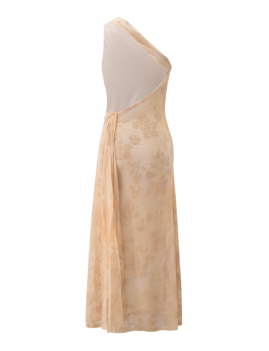 CHARLYSE ONE SHOULDER MAXI DRESS - BUTTER YELLOW