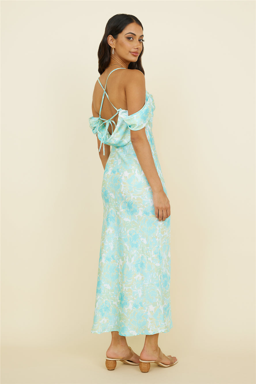 Busy Dancing Maxi Dress Green