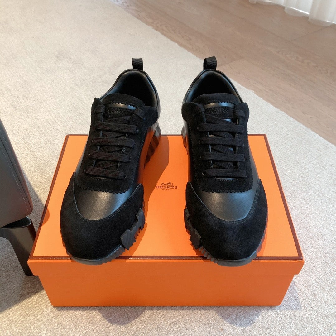 Hermes Bouncing Sneakers Men's And Women's Geometric Mesh Hundred Casual Fashion Shoes #76448