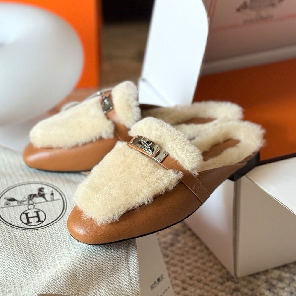 Hermes Oz mule Beige #334029