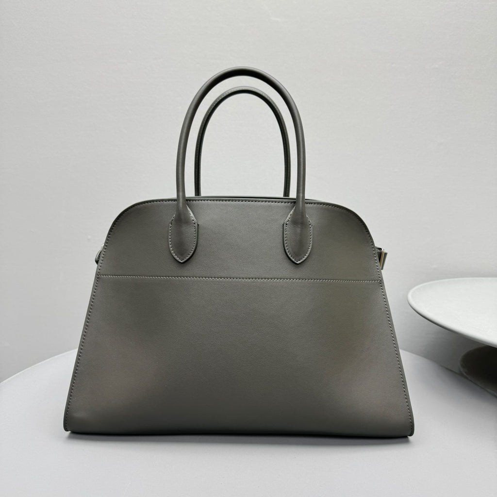 THE ROW Margaux 15 Women's Solid Color Calfskin Leather Simple Shopping Bag Handbag Bags #75285