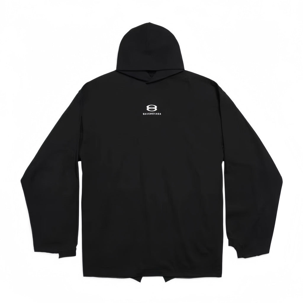 Balenciaga Men's and Women's Summer Embroidery Splicing Loose Fit Casual Long Sleeve Sweatshirt #97326