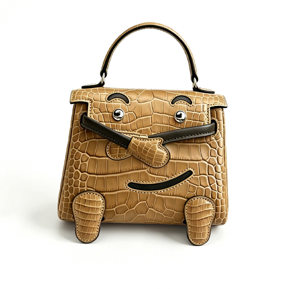 Hermes Kelly Doll Kraft Paper 2H Millennium Doll Top-grain Genuine Imported Alligator Leather Shoulder Crossbody Bag Bags For Other Colours Please Contact Customer Service #195072