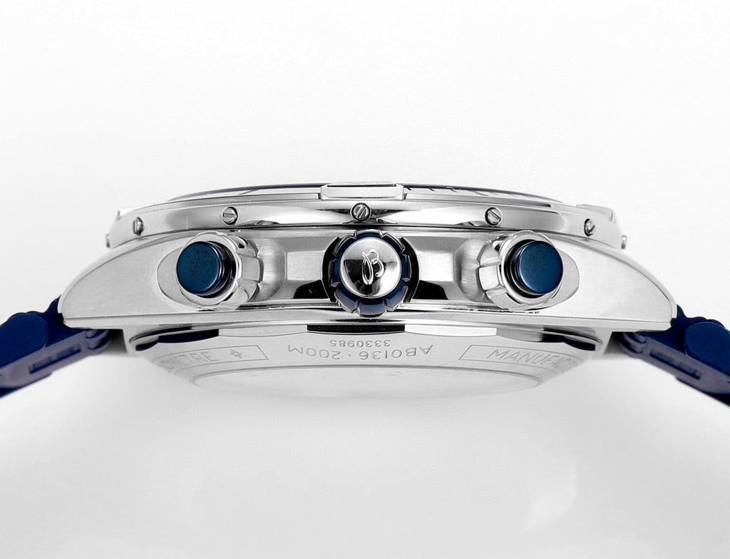 Breitling Silicone Bracelet Mechanical Watch #96675
