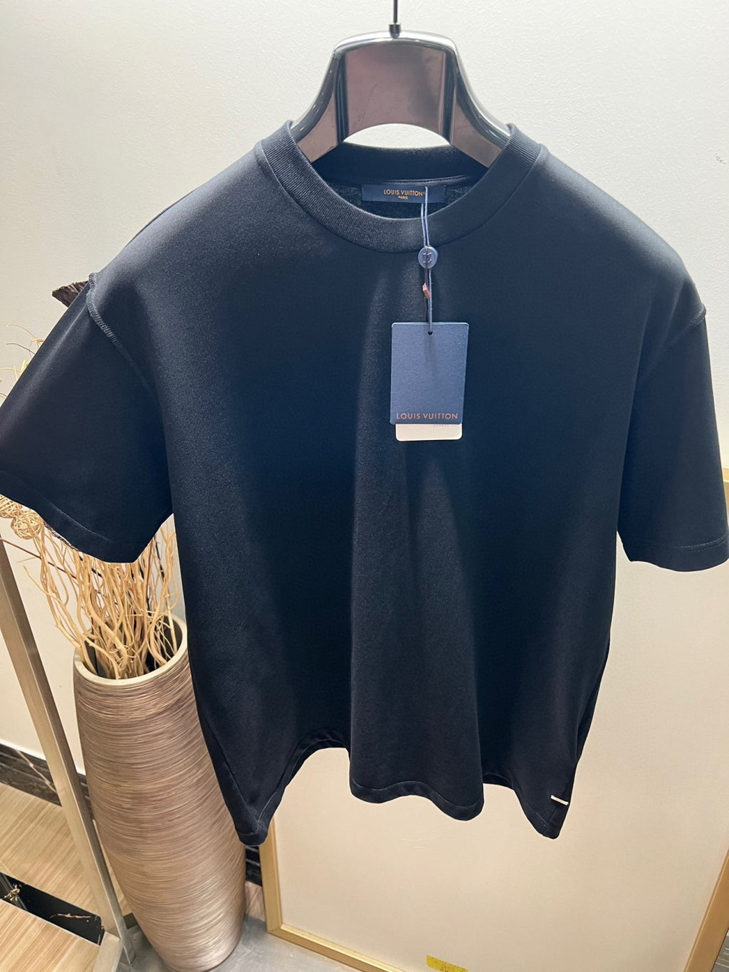 Louis Vuitton Men's Black Summer Short Sleeve Inside Out T-Shirt #96929