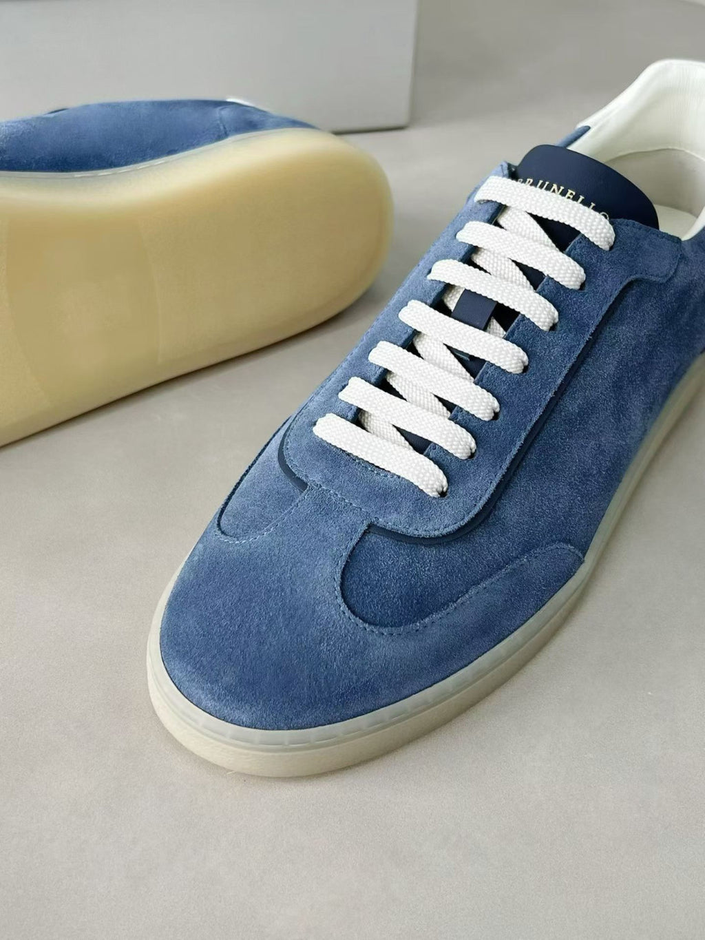 Brunello Cucinelli Top-quality Version Men's Suede sneakers #375407