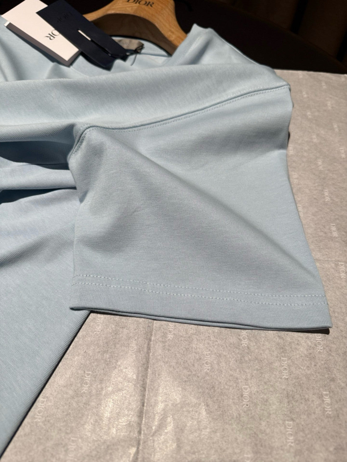 Dior Men's Summer Fashion Casual Solid Color Round Neck Cotton CD Embroidered Logo Loose Fit T-Shirt #78374