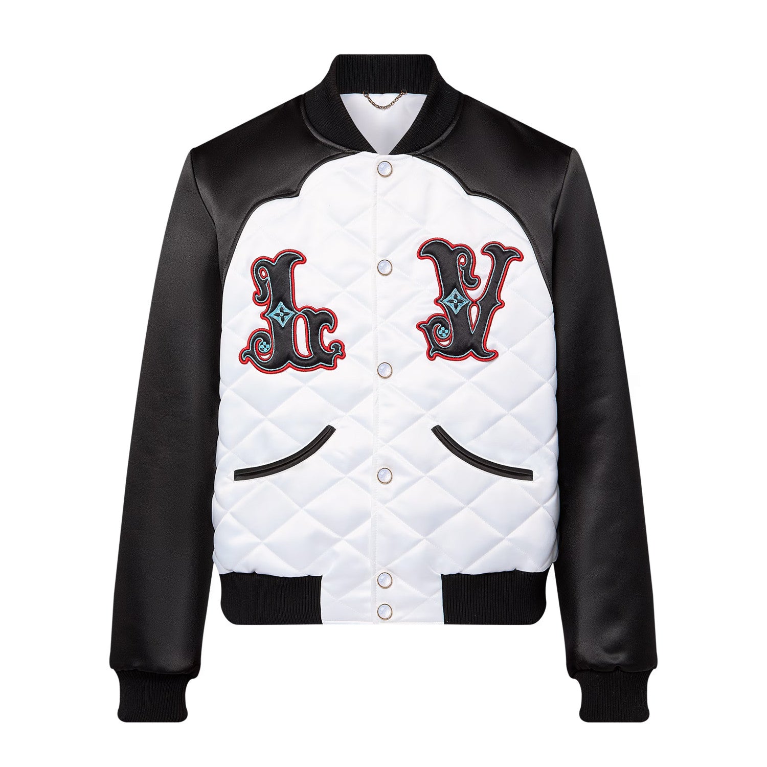 Louis Vuitton Men's Autumn and Winter Color Blocking Letter Logo Embroidery Single Breasted Pilot Long Sleeve Jacket #73238