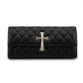 Chrome Hearts Diamond-patterned Black Crossbody Clutch Evening Bag Retro High-street Fashion Wallet Bags #195951