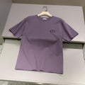 Dior Men's Summer Solid Color Embroidered Logo Round Neck Cotton Short Sleeve T-Shirt #99796