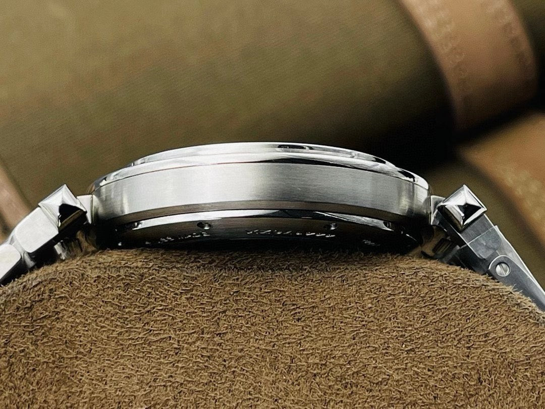 Cartier Pasha Men's Automatic Mechanical Movement 100M Water Resistant 41 mm White Dial Stainless Steel Case Strap Watch #74822