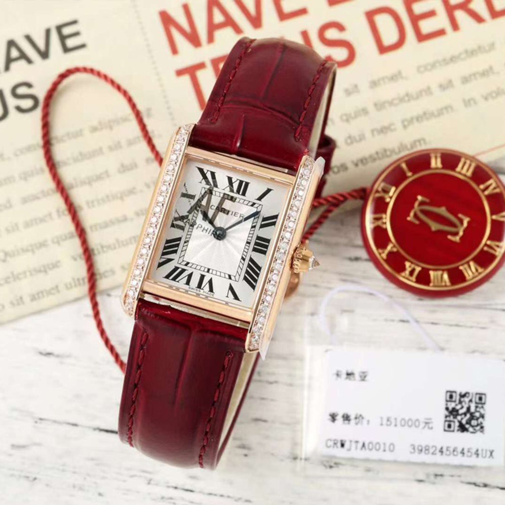Cartier Tank Must De Cartier Watch Small Model Women's Fashionable And Luxurious Watch #81212