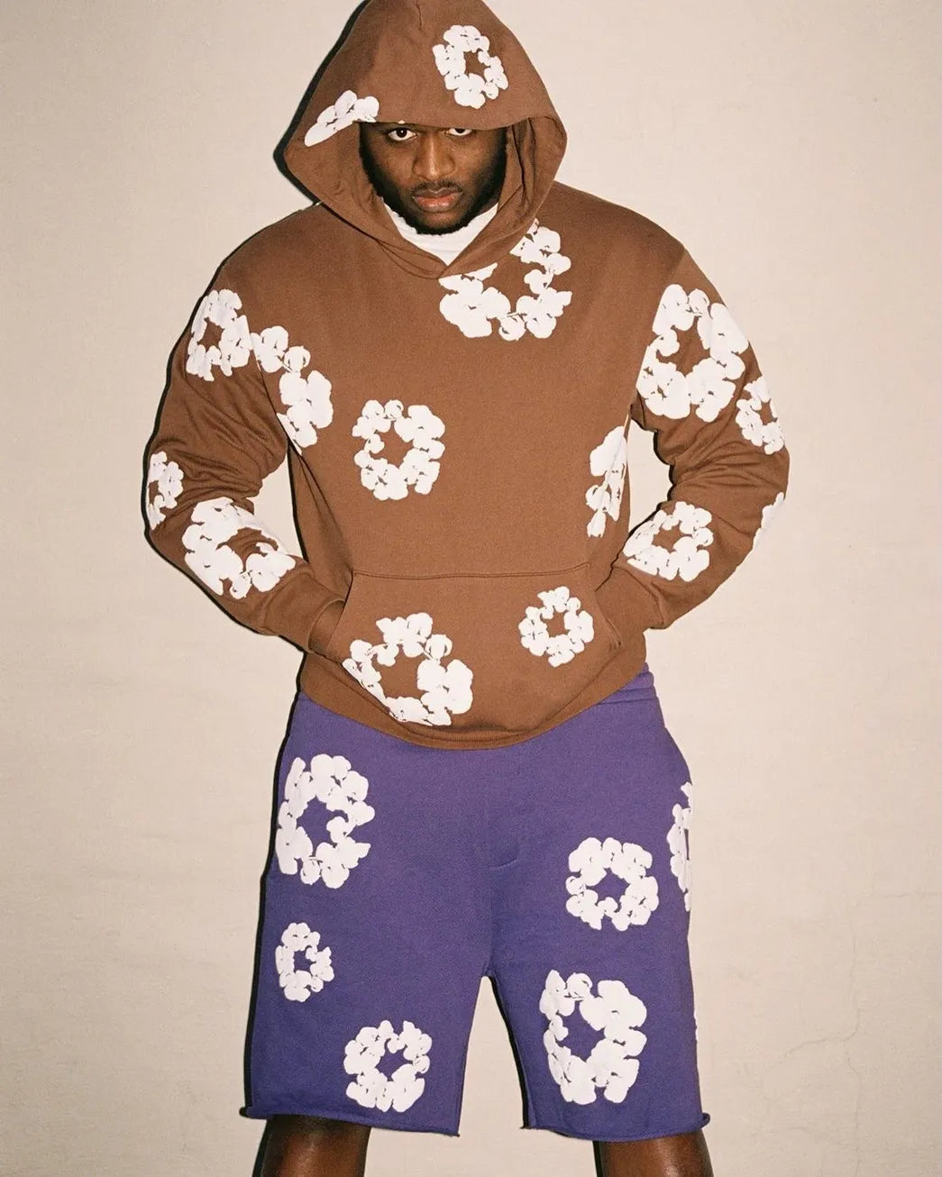 Denim Tears The Cotton Wreath Sweatshorts Purple