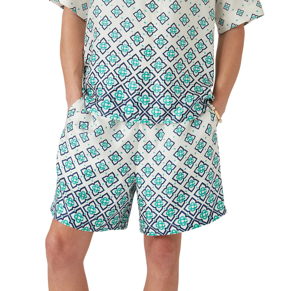 Casablanca Gradient Monogram Linen Shirt Shorts #337182