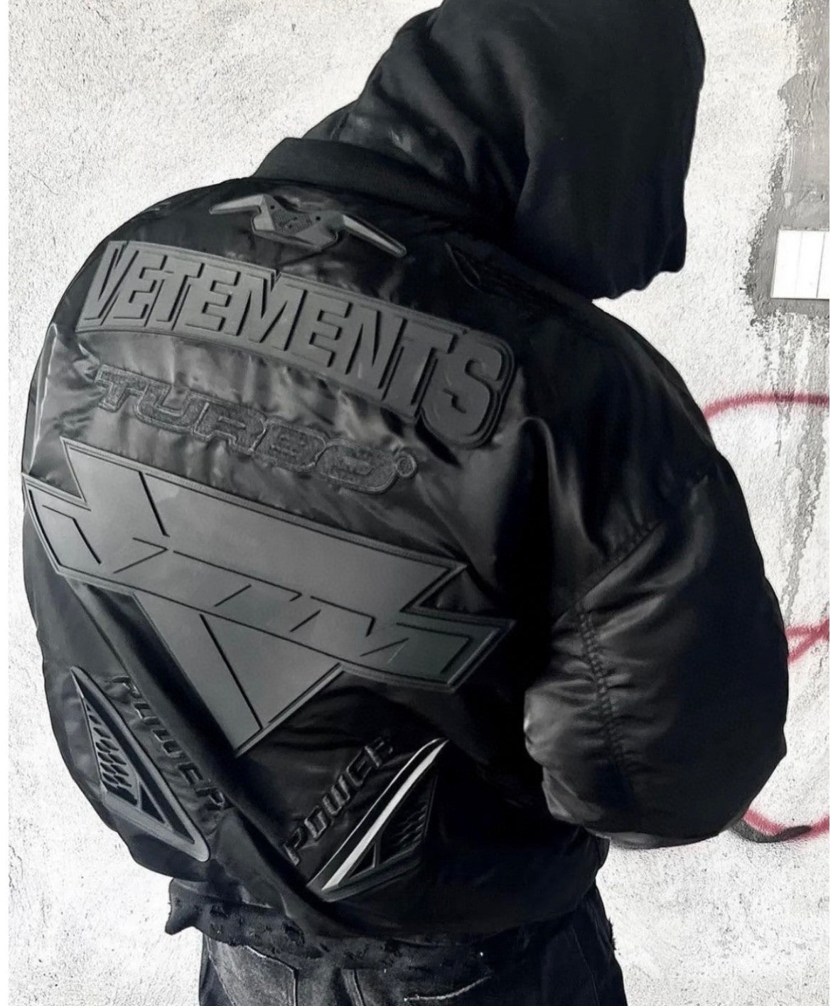 Vetements Embossed Letter Zip Sports Jacket #96689
