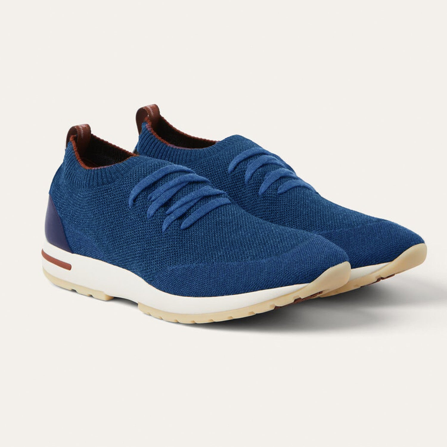 Loro Piana 360 Lp Flexy Walk Men's Autumn/winter Sports Shoes Two-tone Fashion Luxury Knit Comfortable Casual Footwear Ngvp #2435
