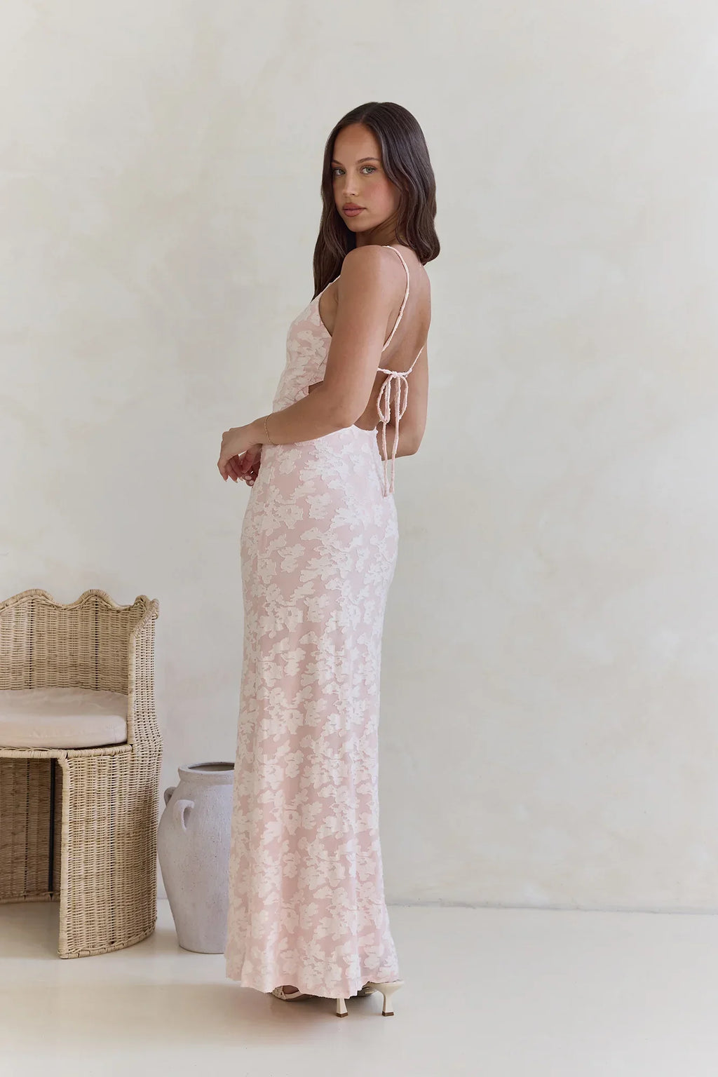 Glowing Glaze Maxi Dress Pink