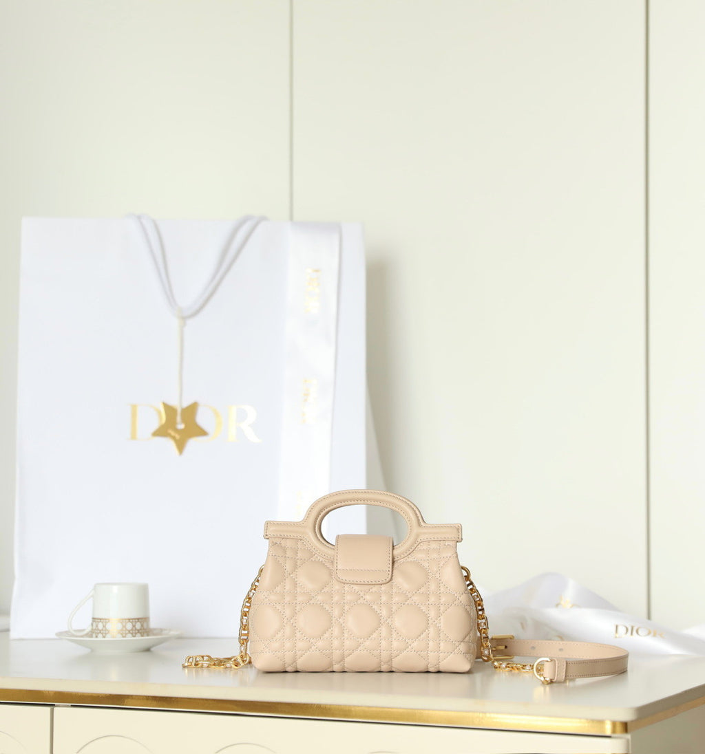 Dior Jolie Top Handle Mini Chain Bag In Blush Pink Fashionable And Elegant Evening And Everyday Handle Shoulder Bag S3123unjb_m030 #194790