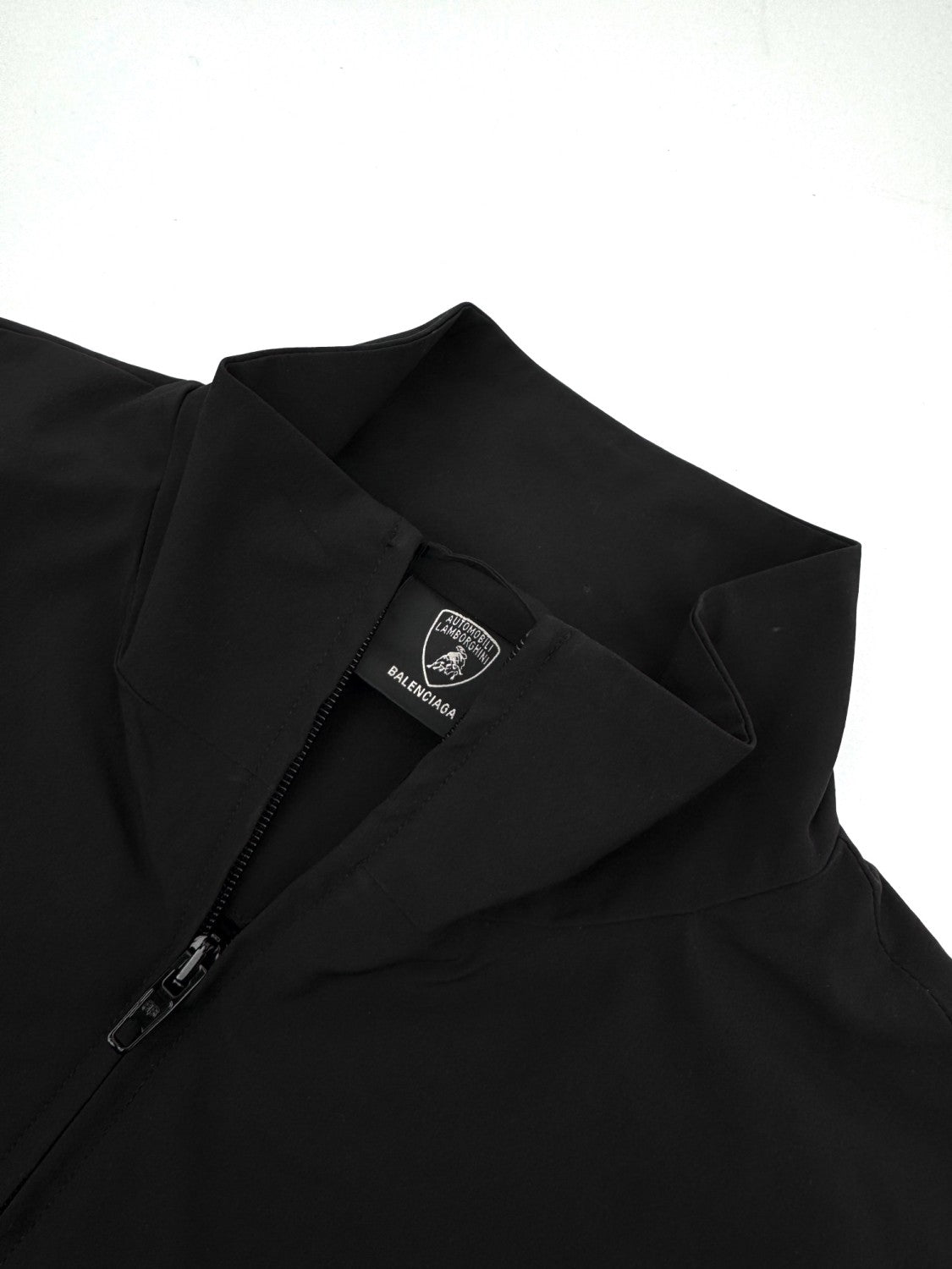 Balenciaga x Lamborghini Men's Spring/Autumn Solid Colour Car Logo Print Zipper Long Sleeve Sports Jacket #77568