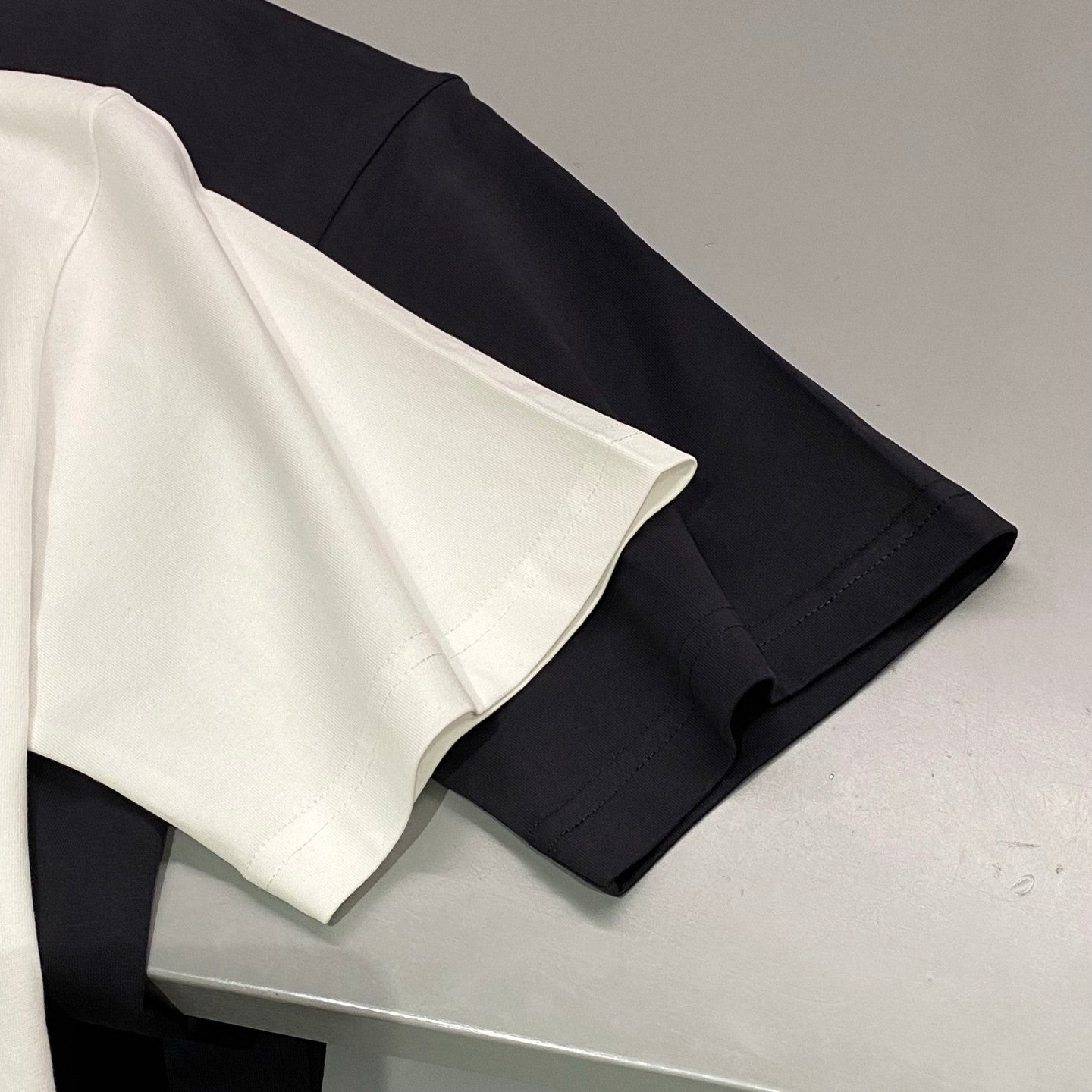 Balenciaga Men's Summer Solid Color Letter Print Round Neck Cotton Short Sleeve T-Shirt #77751