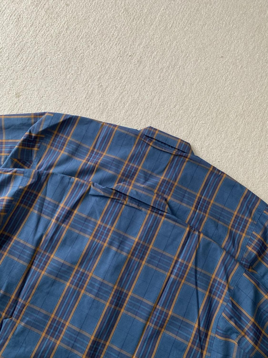Balenciaga Men's Checkered Cotton Long-Sleeve Spring/Fall Solid-Color Collared Loose-Fit Zipper Shirt Ngvp #2723