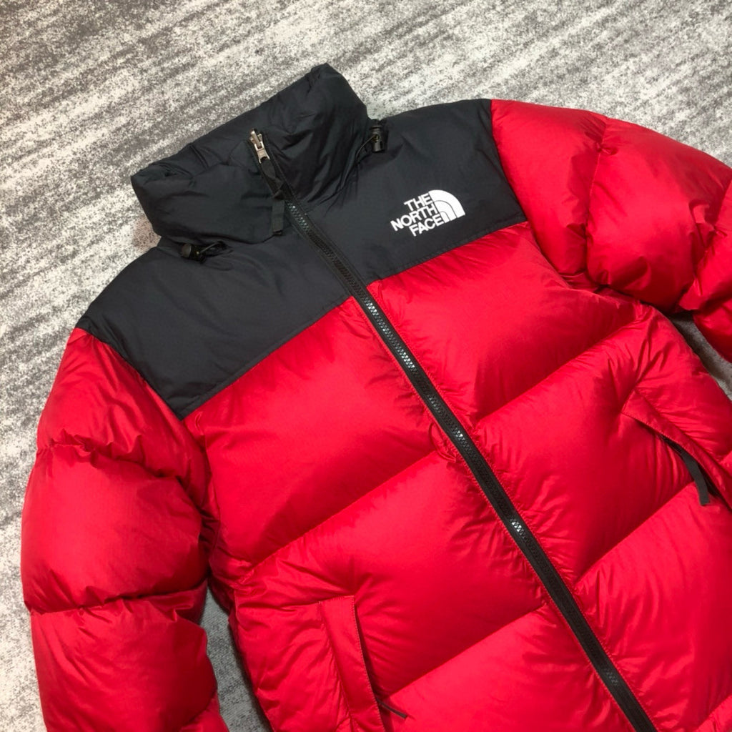 The North Face Men's And Women's Fall And Winter Color Blocking Goose Down Zipper Long Sleeve Down Jacket #76247