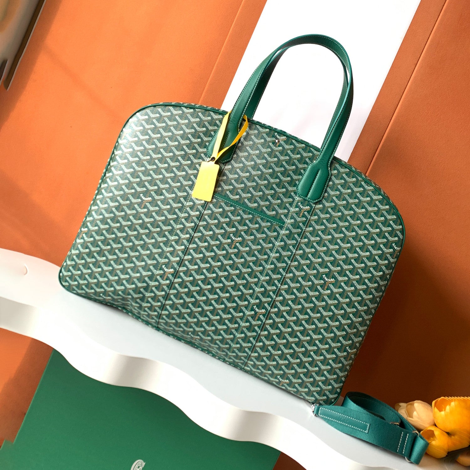 GOYARD Men's Women's Savile Row Clothes Bag Full Print Zipper Closure Handbag Solid Color Travel Bag Bags SAVIL2GMLTY01CL01P #77626