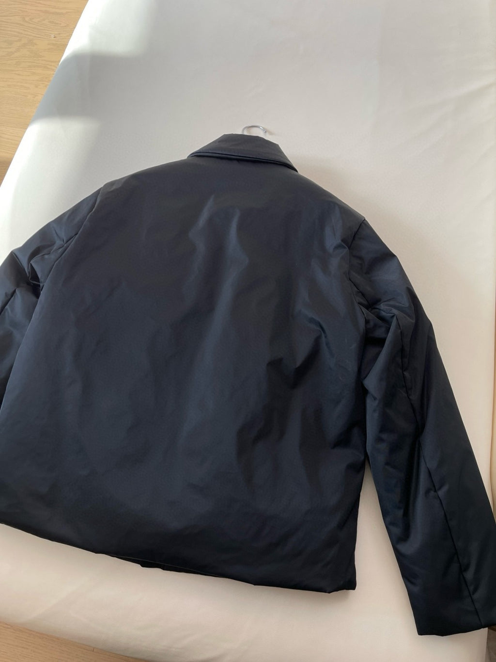 Prada Men's Fall And Winter Black Nylon Waterproof Zipper Puffer Down Long Sleeve Jacket #74697