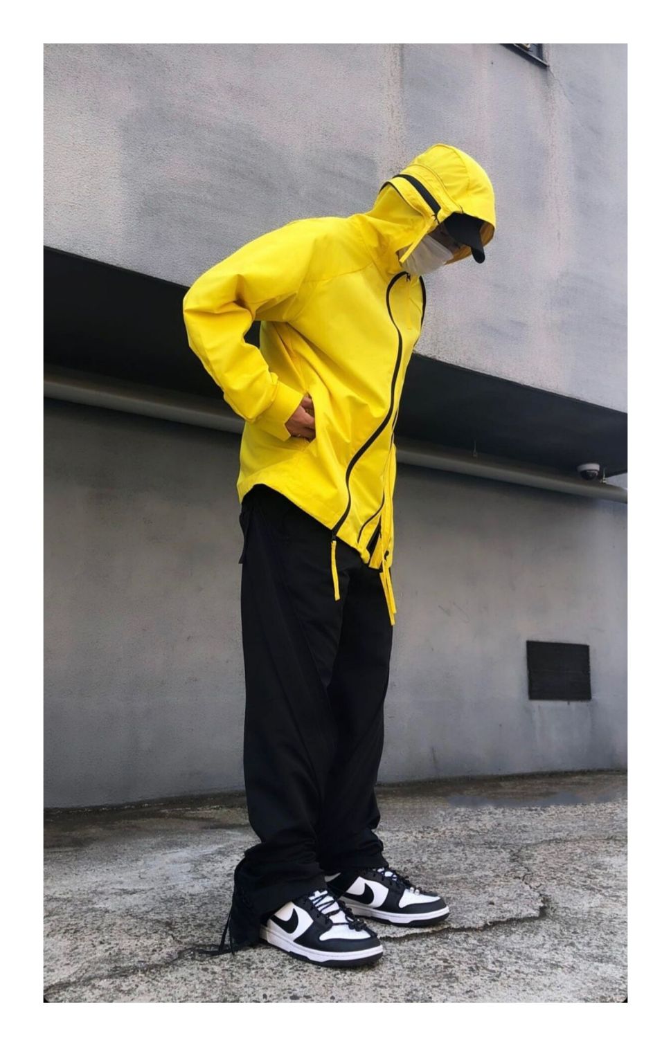 Raf Simons Men's Spring/Fall Solid-Color Layered Zipper Loose-Fit High-Street Casual Nylon Pants Straight-Leg Trousers Ngvp #2539