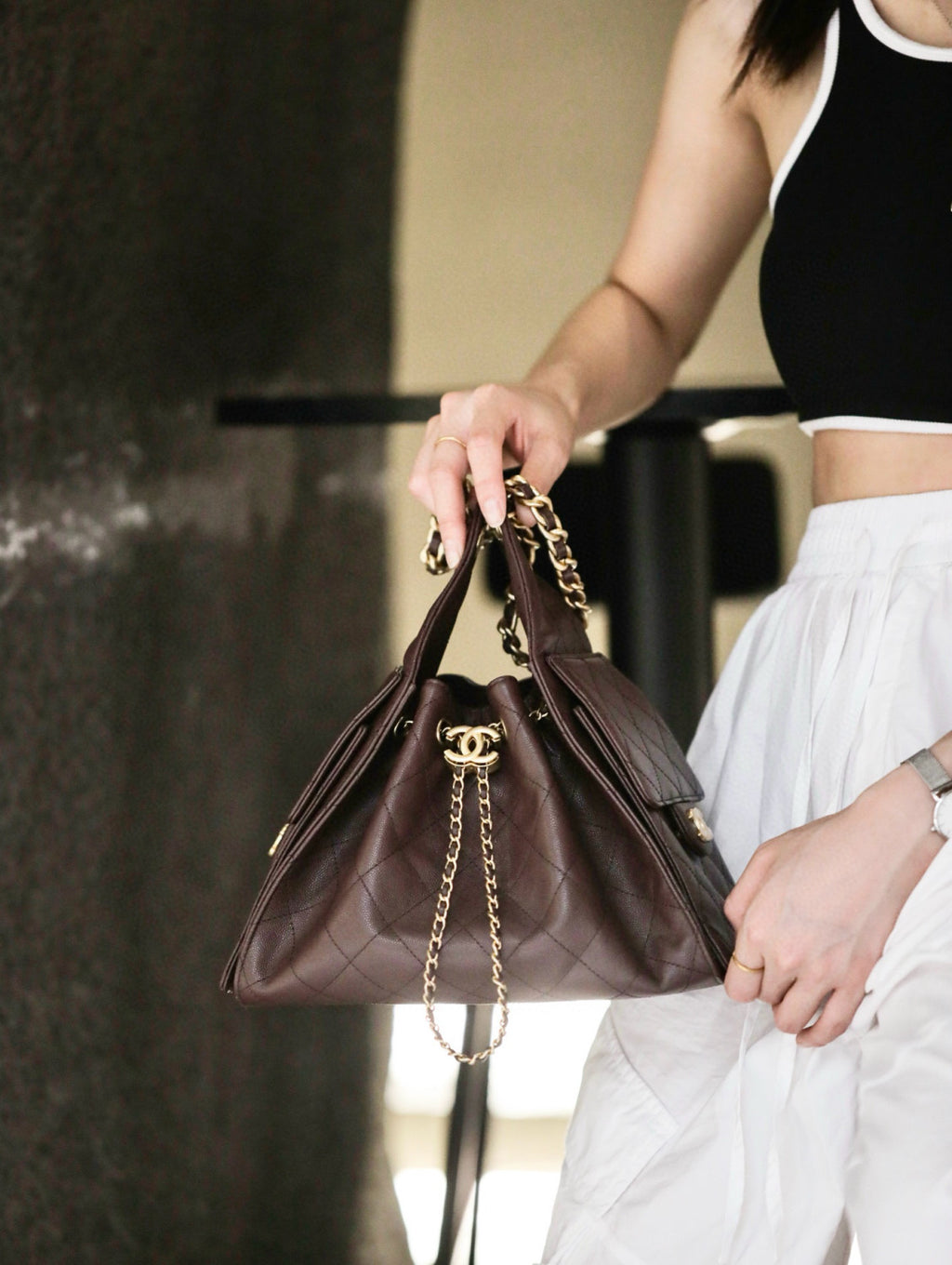 Chanel Hobo Drawstring Underarm Bag Fashion Luxury Temperament Trend Senior New Banquet Bags #81423