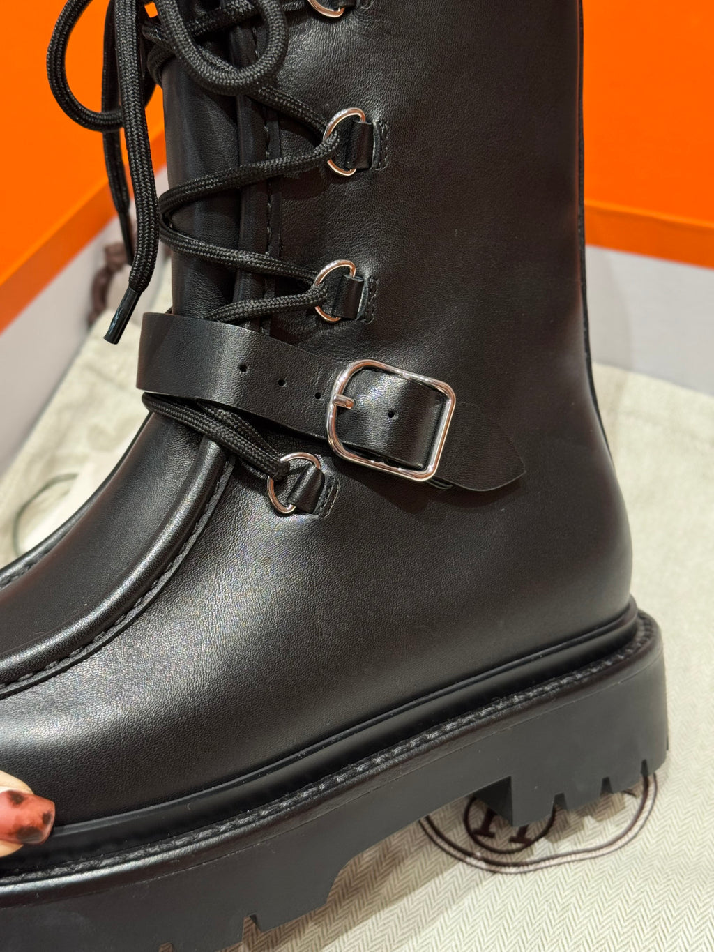 Hermès Women's Land ankle boot Black #330321