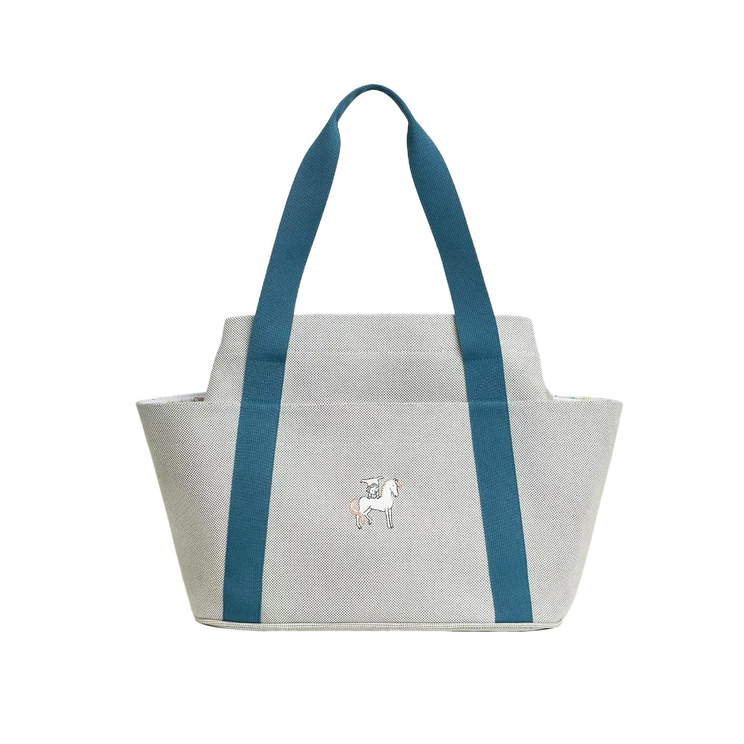 Hermes Unisex Fashion Casual Wool Linen Cotton Color Block Parenting Bag Shoulder Bag Tote Bag Bags #78794