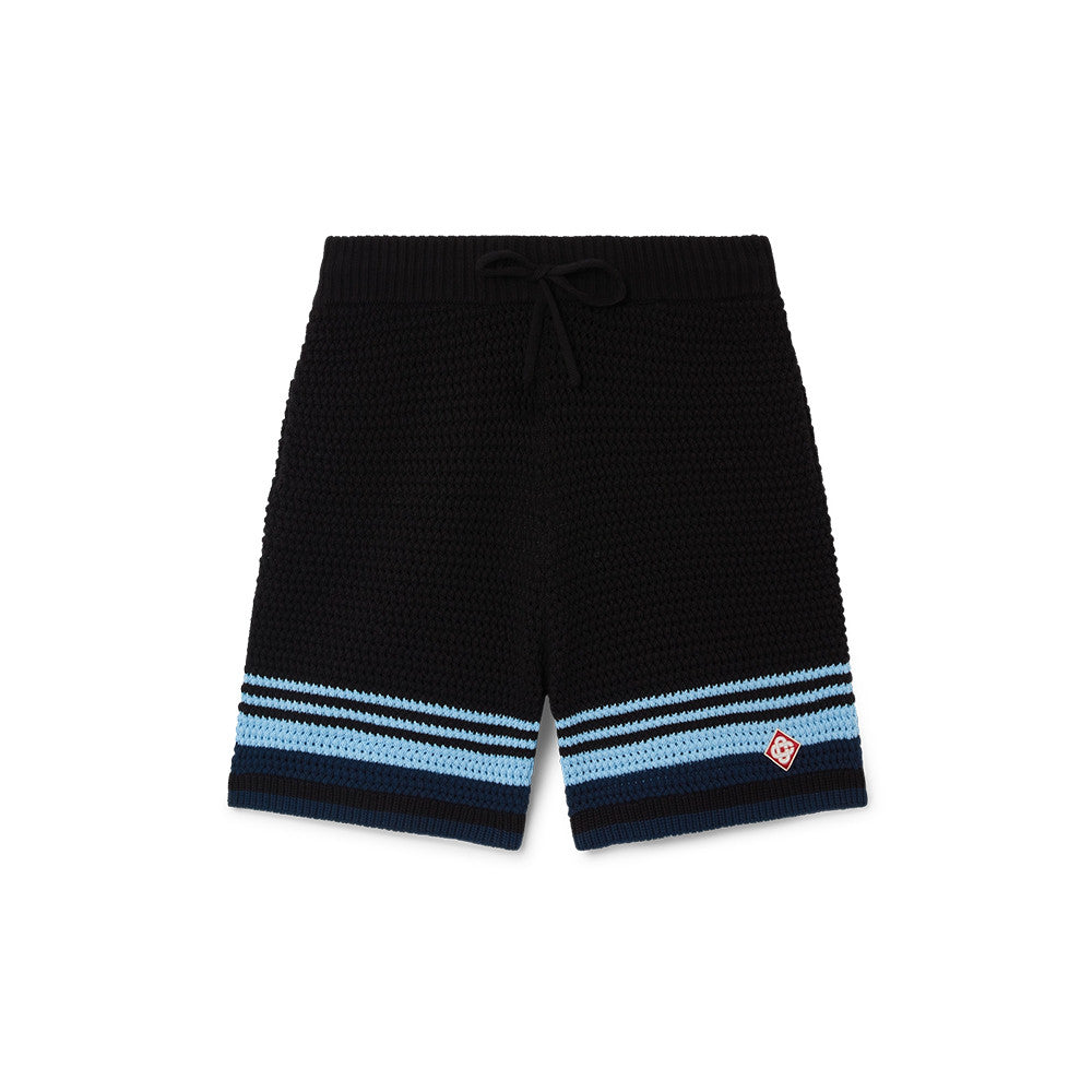 Casablanca Tennis Cotton Crochet Short Sleeve Shirt Shorts Suit #336882
