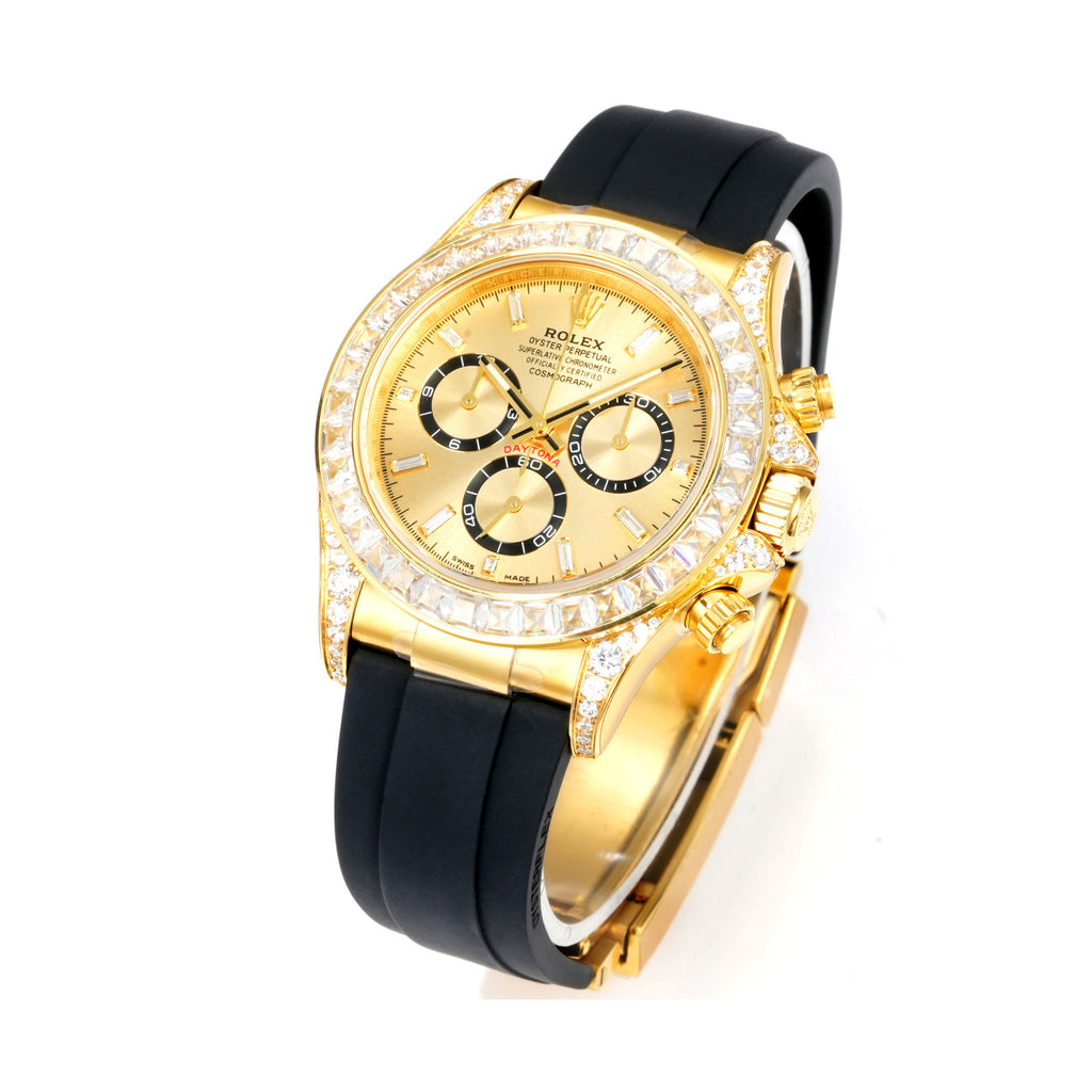 Rolex Men's Automatic Mechanical Movement 100 Meter Water Resistant Dial Watch with Diamonds #75356