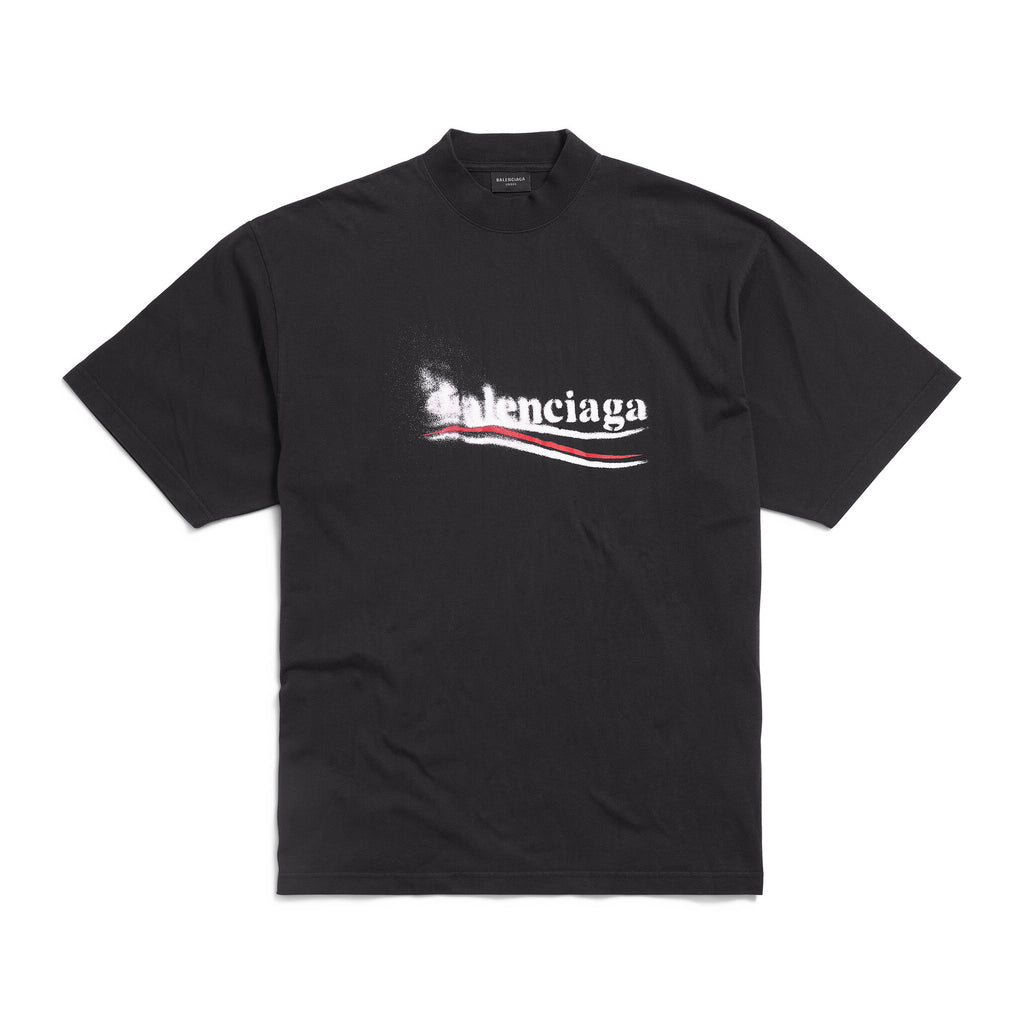 Balenciaga Men's and Women's Summer Letters Printed Round Neck Short Sleeve T-Shirt #98966