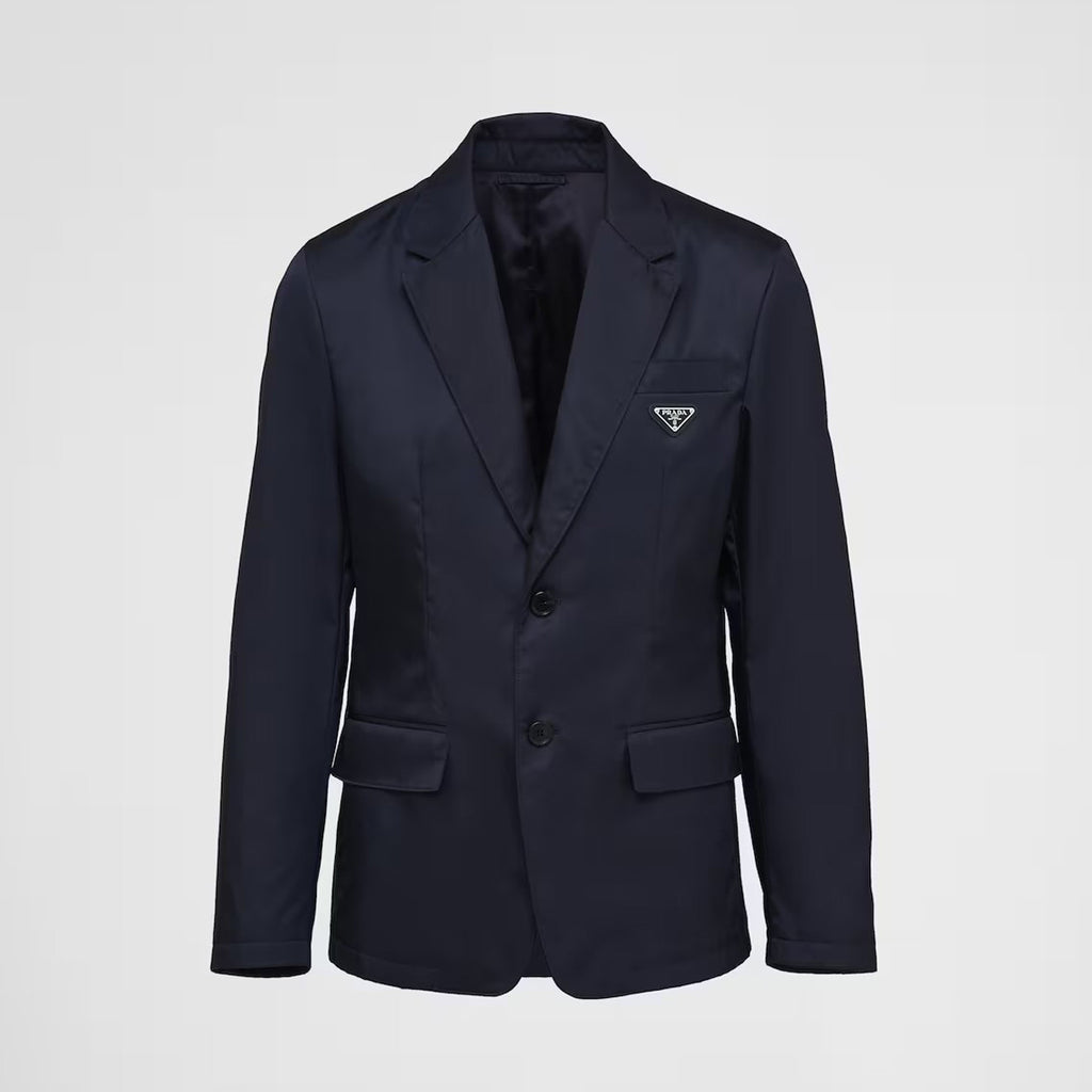 Prada Men's Spring and Autumn Solid Color Re-Nylon Single Breasted Long Sleeve Blazer Jacket #76197