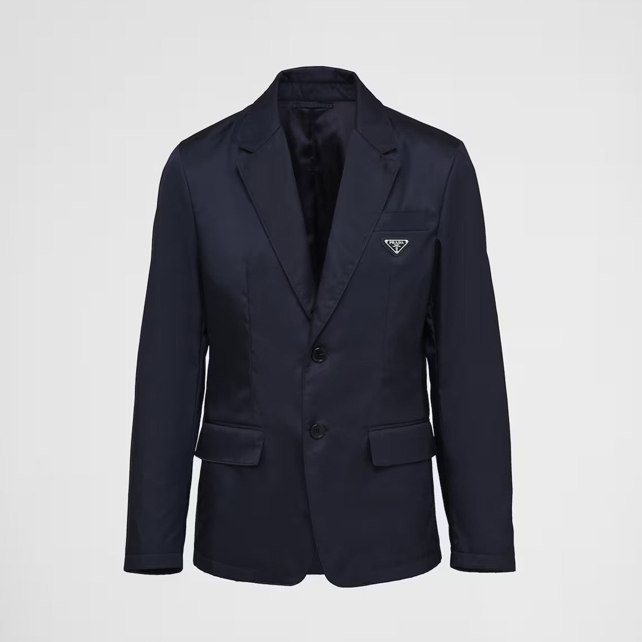 Prada Men's Spring and Autumn Solid Color Re-Nylon Single Breasted Long Sleeve Blazer Jacket #76197