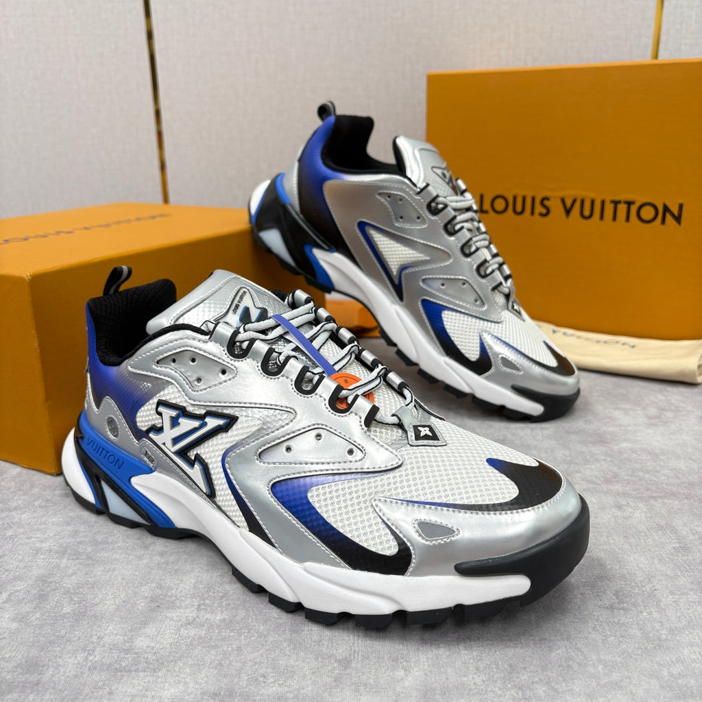 Louis Vuitton LV RUNNER TATIC Men's And Women's Spring/summer Casual Round Toe Lace Up Floral Logo Low Top Casual Sneakers Shoes #78323