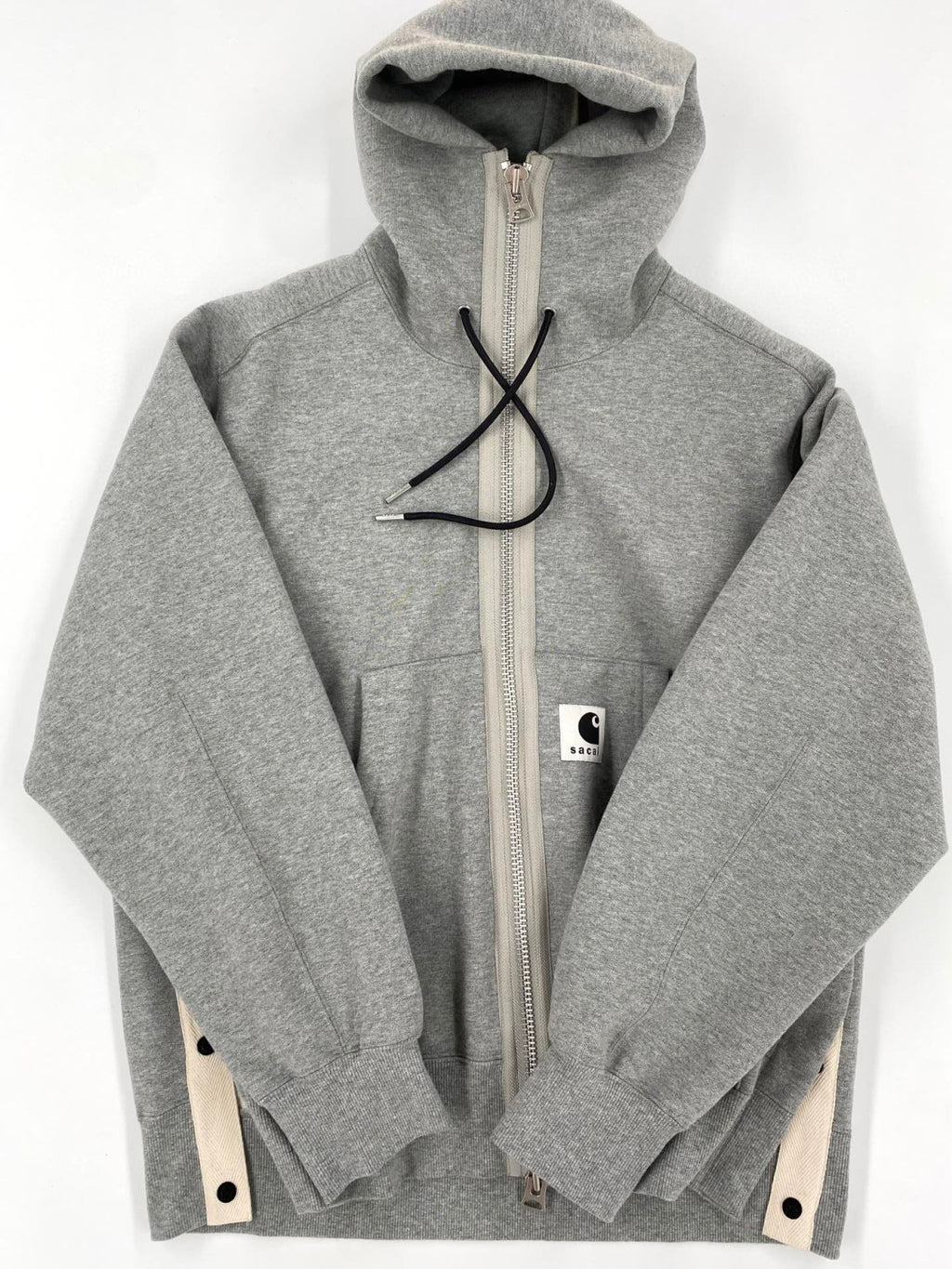 Sacai X CARHARTT Wip Hooded Long Sleeve Zipper Coat Jacket #21914
