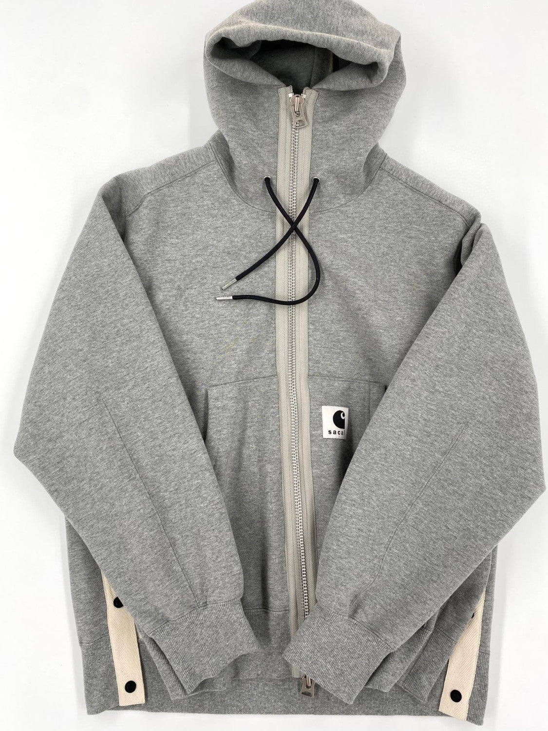 Sacai X CARHARTT Wip Hooded Long Sleeve Zipper Coat Jacket #21914