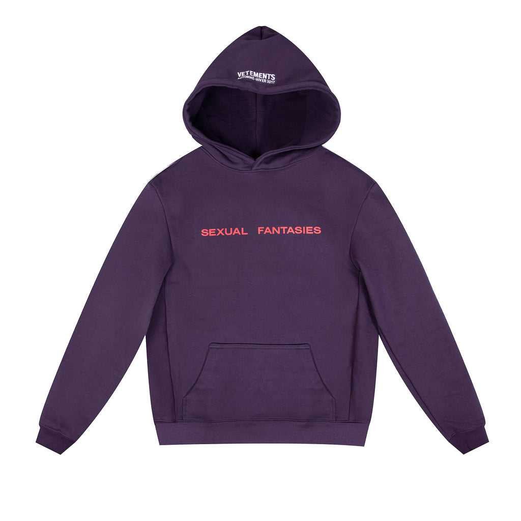 Vetements Men's Spring And Autumn Purple High Street Trend Hoodie Loose Pullover Hoodie Fashion Embroidery Letter Sweatshirt Long Sleeve Casual Top Jacket Ngvp #9978