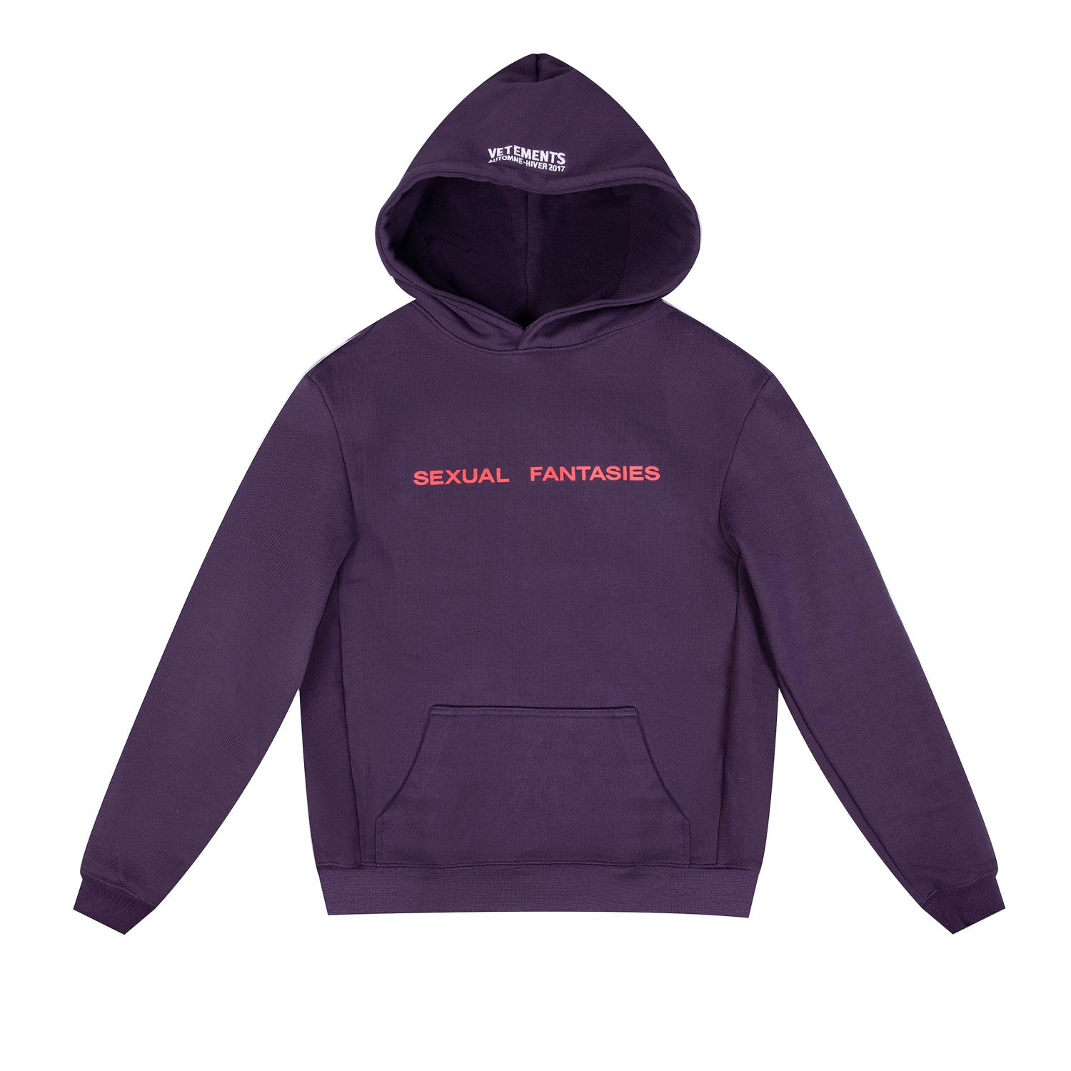 Vetements Men's Spring And Autumn Purple High Street Trend Hoodie Loose Pullover Hoodie Fashion Embroidery Letter Sweatshirt Long Sleeve Casual Top Jacket Ngvp #9978