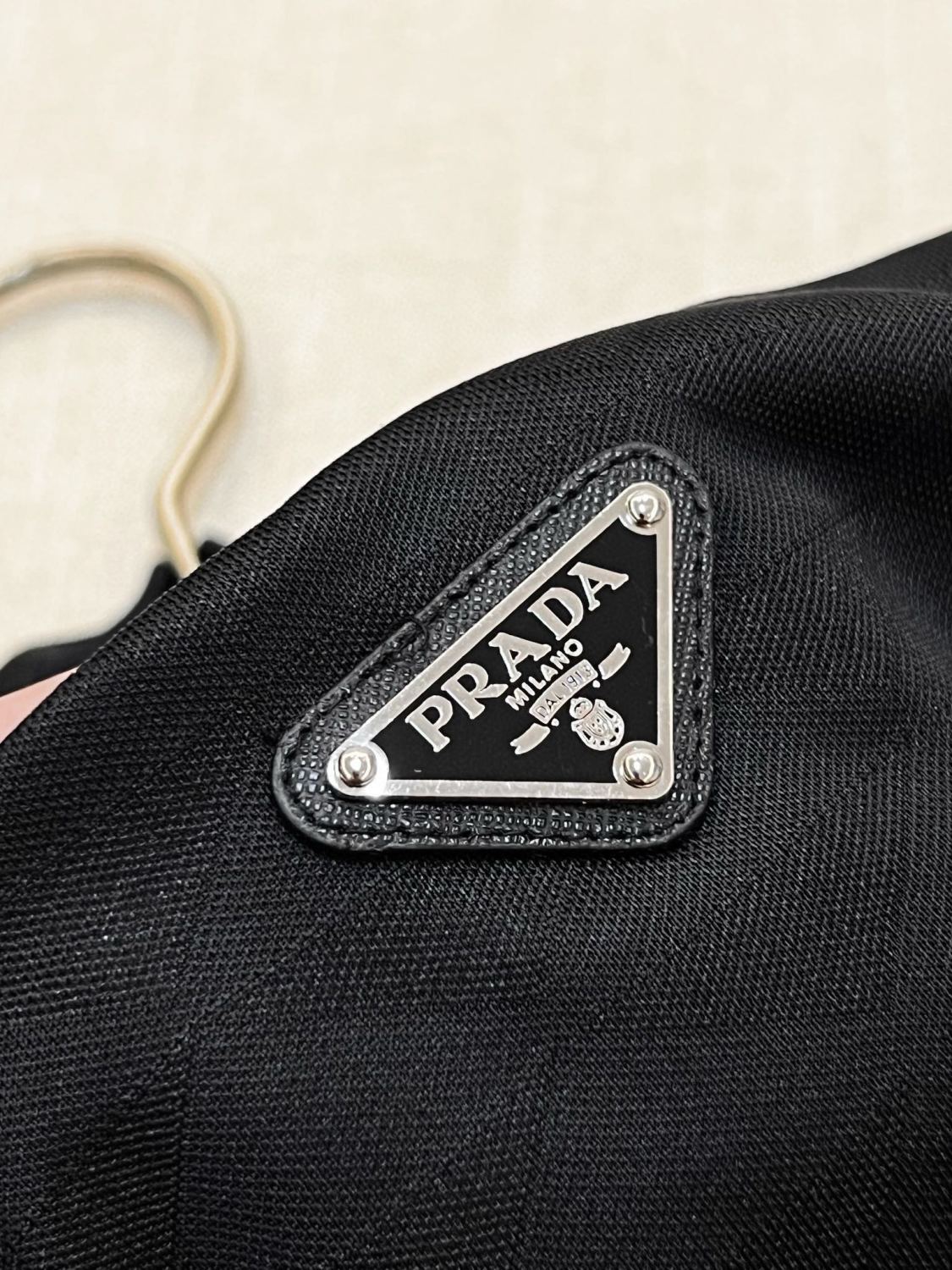 Prada Men's Spring Black Logo Logo Crew Neck Pullover Short Sleeve T-Shirt #73286
