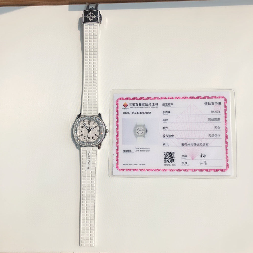 Patek Philippe Mechanical Watches With Diamonds On Silicone Straps Watch #96352